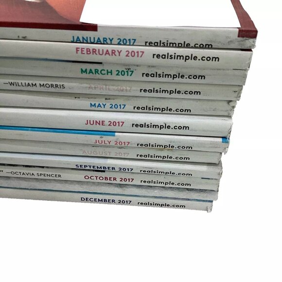Real Simple Magazine (Life Made Easier) Complete Year 2017 - 12 Issues - Picture 3 of 16